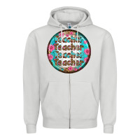 Teacher Vibe Earrings Zipper Hoodie | Teevron