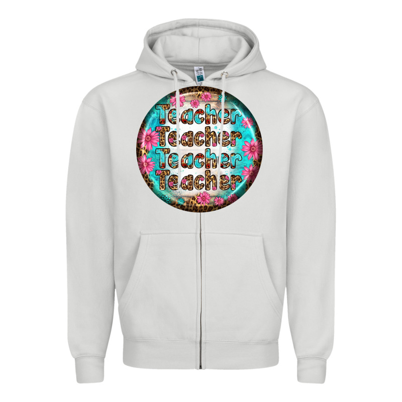 Teacher Vibe Earrings Zipper Hoodie by BundleAndBundleShop | Teevron