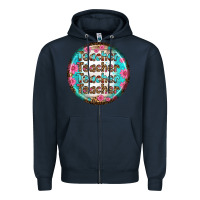 Navy teacher vibe earrings Zipper Hoodie - BundleAndBundleShop