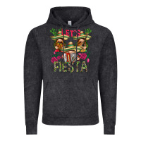 Vintage Black Let's Fiesta with gnomes Vintage Hoodie - NancyCooperArtShop