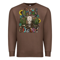 Chestnut summer down cowboy Premium Sweatshirt - CowhideDigitalArt