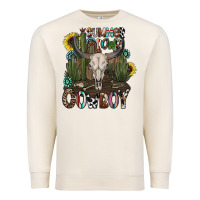 Sandshell summer down cowboy Premium Sweatshirt - CowhideDigitalArt