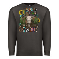 Smoke summer down cowboy Premium Sweatshirt - CowhideDigitalArt