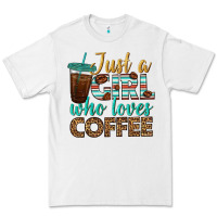 White just a girl who loves coffee Premium Tee - BundleAndBundleShop