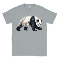 Heather Grey walking panda Classic Tee - LillyAllenDesigns