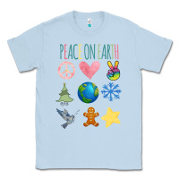 Dusty Blue PEACE ON EARTH Classic Tee - Bettercallsaul