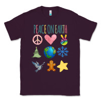 Plum PEACE ON EARTH Classic Tee - Bettercallsaul