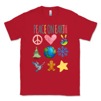 Red PEACE ON EARTH Classic Tee - Bettercallsaul