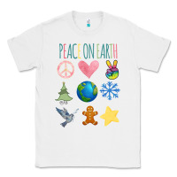 White PEACE ON EARTH Classic Tee - Bettercallsaul