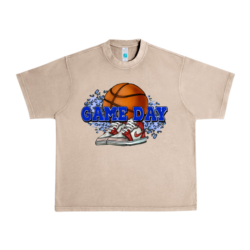 Game Day Basketball Urban Heavy Tee by NancyCooperArtShop | Teevron