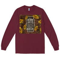 Burgundy we let the liquor talk with sunflowers Long Sleeve Tee - TumblerDesignByShophia