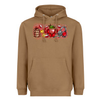 Toasted Coconut Merry Christmas Heavyweight Hoodie - CowhideDigitalArt