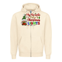 Sandshell my favorite color is christmas lights Zipper Hoodie - BundleAndBundleShop