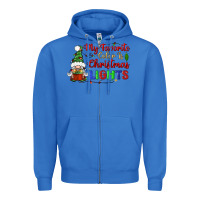 True Royal my favorite color is christmas lights Zipper Hoodie - BundleAndBundleShop
