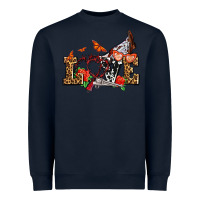 Navy western love for cowgirls olivia Heavyweight Sweatshirt - OliviaCreatesArt