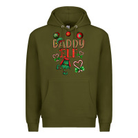Army Green Daddy Elf Premium Hoodie - BundleAndBundleShop