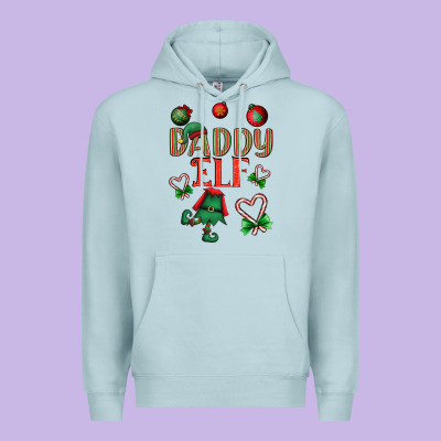 Daddy Elf Premium Hoodie Designed By Bundleandbundleshop