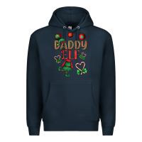 Navy Daddy Elf Premium Hoodie - BundleAndBundleShop