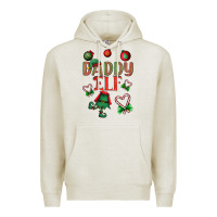 Oatmeal Heather Daddy Elf Premium Hoodie - BundleAndBundleShop