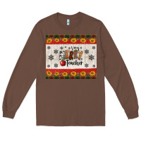 Chestnut very merry teacher Long Sleeve Tee - Jasminsmagicworld