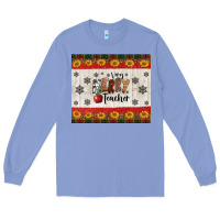 Colony Blue very merry teacher Long Sleeve Tee - Jasminsmagicworld