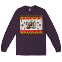 Plum very merry teacher Long Sleeve Tee - Jasminsmagicworld