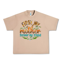Burro First My Mother Forever My Friend with Daisies Urban Heavy Tee - texasbilliewilder