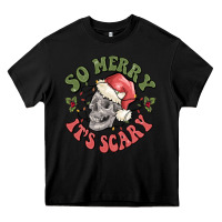 Black so merry it's scary Heavy Core Tee - MaliasSmallBusiness