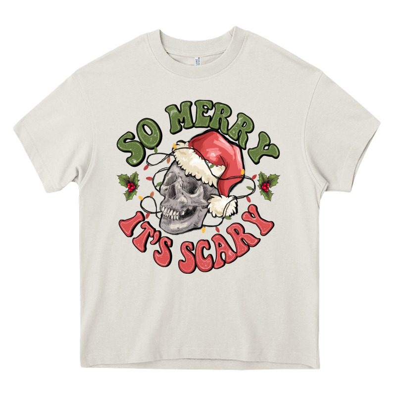 So Merry It's Scary Heavy Core Tee by MaliasSmallBusiness | Teevron