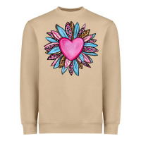 Mushroom valentine's day sunflower olivia Heavyweight Sweatshirt - OliviaCreatesArt