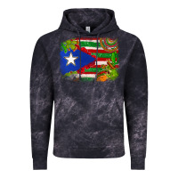 Cloud Black Mexico and Puerto Rico flag Vintage Hoodie - texasbilliewilder