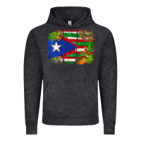 Vintage Black Mexico and Puerto Rico flag Vintage Hoodie - texasbilliewilder