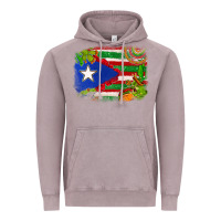 Vintage Zinc Mexico and Puerto Rico flag Vintage Hoodie - texasbilliewilder