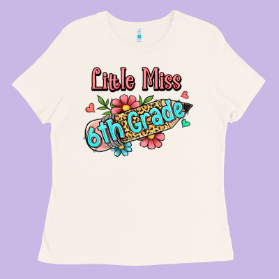 Little Miss Sixth Grade Ladies Tee Designed By Ranaportraitstore