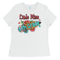 White little miss sixth grade Ladies Tee - RanaPortraitStore