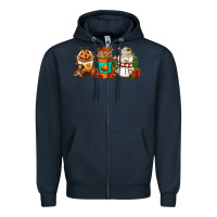 Navy Halloween thanksgiving christmas coffee cups Zipper Hoodie - FaDigitalArtStudio