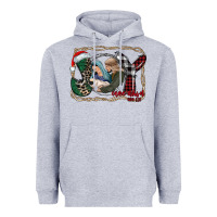 Heather Grey joy Christmas Heavyweight Hoodie - CowhideDigitalArt