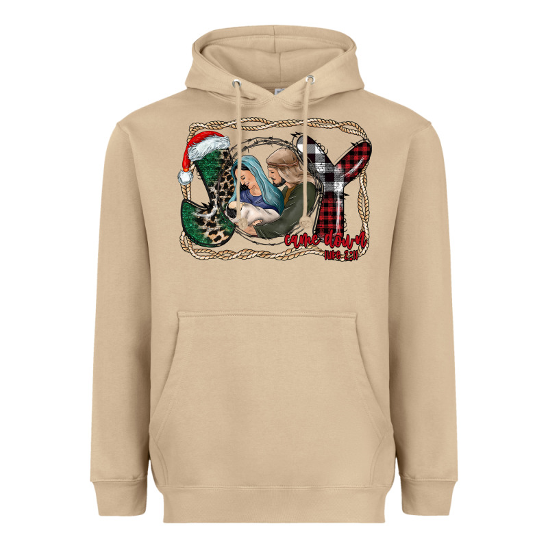 Joy Christmas Heavyweight Hoodie by CowhideDigitalArt | Teevron