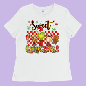 Grinchmas Ladies Tee Designed By Maliassmallbusiness
