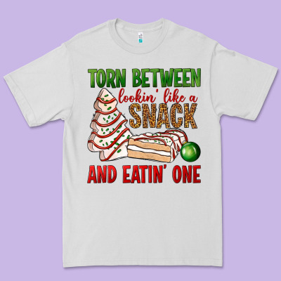 Torn Between Lookin' Like A Snack And Eatin' One Bbs Premium Tee Designed By Bundleandbundleshop