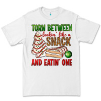 White torn between lookin' like a snack and eatin' one bbs Premium Tee - BundleAndBundleShop