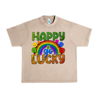 French Oak Happy go lucky LGBTQ+ Urban Heavy Tee - NancyCooperArtShop