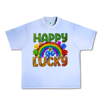 Grape Ice Happy go lucky LGBTQ+ Urban Heavy Tee - NancyCooperArtShop