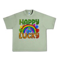 Oil Green Happy go lucky LGBTQ+ Urban Heavy Tee - NancyCooperArtShop
