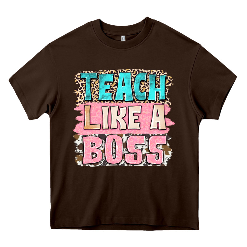 Teach Like A Boss Heavy Core Tee by NancyCooperArtShop | Teevron