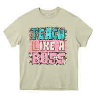 Mossy teach like a boss Heavy Core Tee - NancyCooperArtShop