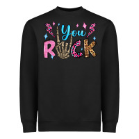 Black you rock valentine's day olivia Heavyweight Sweatshirt - OliviaCreatesArt