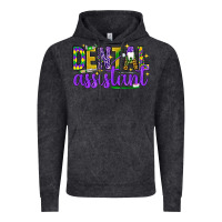Vintage Black Mardi Gras Dental Assistant Vintage Hoodie - NancyCooperArtShop