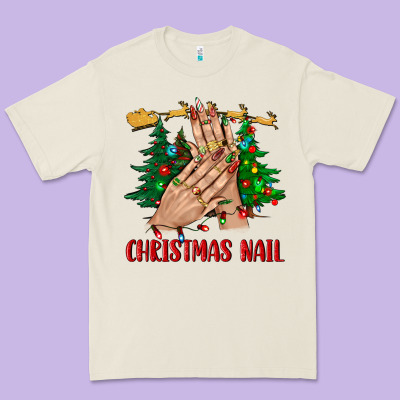 Christmas Nail Bbs Premium Tee Designed By Bundleandbundleshop