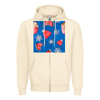Sandshell winter  snowflakes hot cocoa ice skating shoes Zipper Hoodie - FaDigitalArtStudio